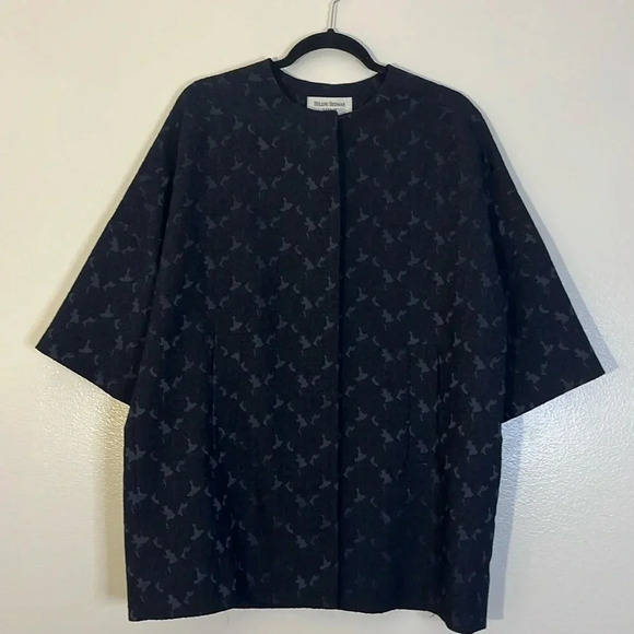 Helene Berman | Oversized elegant 3/4 sleeve floral design Womens size S stretch - Picture 1 of 8
